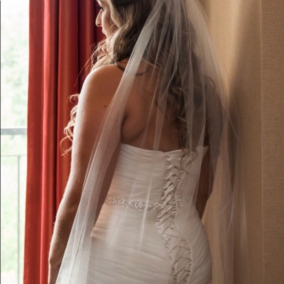 Mori Lee 5108 ivory wedding dress size 12 - Picture 3 of 6